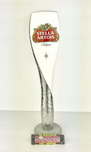 Stella Artois Premium Belgian Lager Beer Tap Handle 11.  75” Tall -