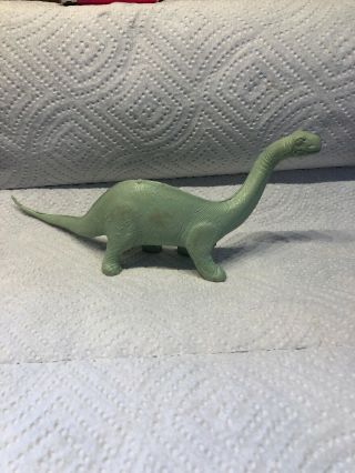 Vintage Marx Green Brontosaurus Dinosaur Prehistoric Playset
