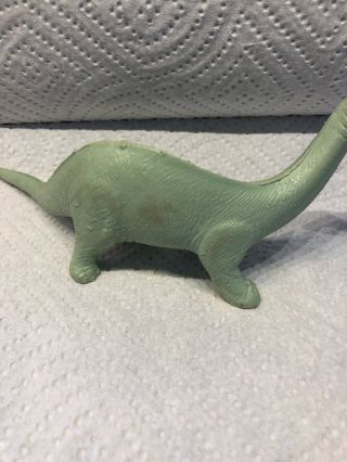 Vintage Marx green Brontosaurus Dinosaur Prehistoric Playset 3