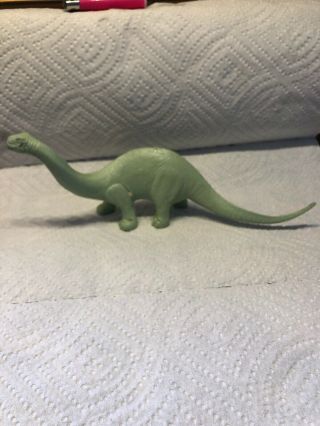 Vintage Marx green Brontosaurus Dinosaur Prehistoric Playset 5
