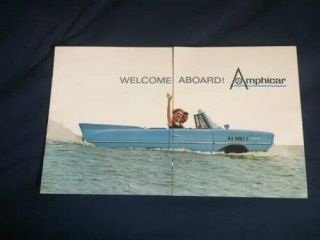 1960s Amphicar Convertibles Boat Brochure Prospekt