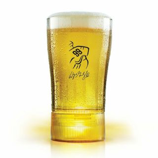 Budweiser Limited Edition Wayne Gretzky Gold Glass Synced Goal Light - Rare