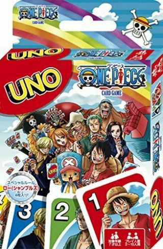 Bandai One Piece Uno Playing Cards Game W4143 Mattel