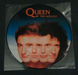 Queen - The Miracle - Very Rare 12 " Vinyl Picture Disc Lp Freddie Mercury