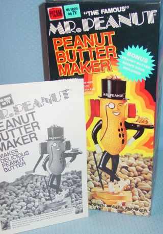 Vintage 1970 ' s Mr.  Peanut Figural Grinder Picam 2
