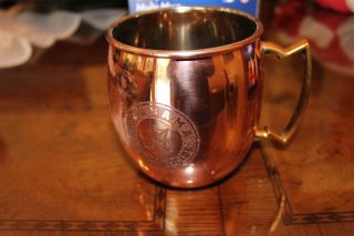 Copper Moscow Mule Mug 24 Oz Copper & Nickel Lined Ncaa Alabama Crimson