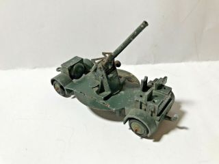 1950s Dinky Toys No 161b Aa Anti - Aircraft Gun On Trailer England Die - Cast Toy