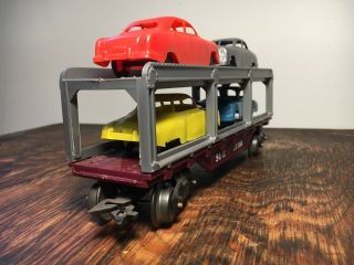 Vintage Marx Auto Transport Car Hauler O Gauge Toy Train 5
