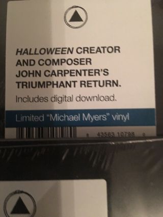 John Carpenter Halloween 2018 H40 Vinyl Records 4 Versions Michael Myers Bundle 5