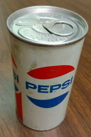 Vintage 1972 Pepsi - Cola Can - Unfilled,