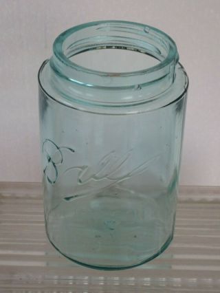 Vintage Rare Variant Ball 3l Mason Pint Jar " Missing Part Of The A " Rb 234 - 9