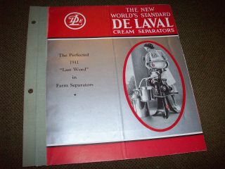 1941 De Laval Cream Separator Advertising Brochure