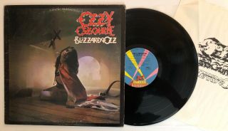 Ozzy Osbourne - Blizzard Of Ozz - 1981 Us 1st Press Vg,  Ultrasonic