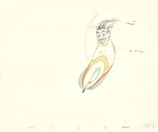 THE MOTH AND THE FLAME,  1938 - CLARK GABLE - ANIMATION DRAWING - SILLY SYMPHONY 2