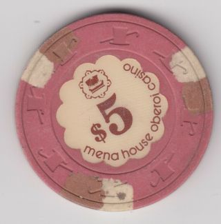 Egypt 1970 Casino Sherazade Mena House Hotel Casino 5$ Chip