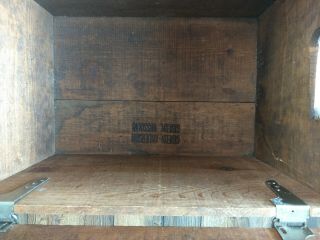Vintage Anheuser Bucsh bud beer box wood crate Budweiser Case 2