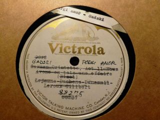 1910 Johanna Gadski Private White Label Press Mozart Nozze Di Figaro Porgi Amor
