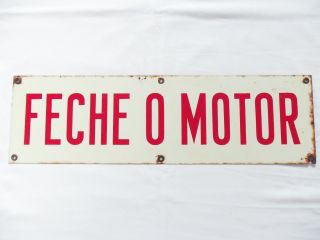 Old Vintage Motor Co Sign Car Junk Yard Feche Motor Co Sign Garage