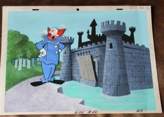 Bozo The Clown Animation Cel Hand Painted Background 615