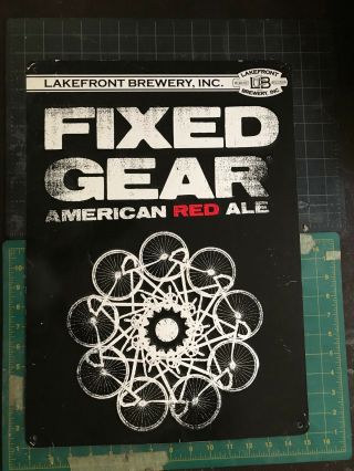 Lakefront Beer Brewery Fixed Gear American Red Ale Sign Bicycle Beer Sign