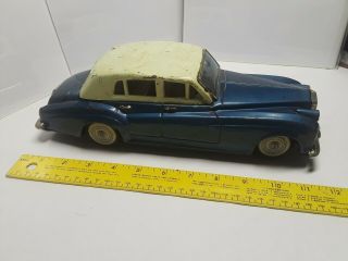 Vintage Bandai Tin Friction Toy Rolls - Royce Silver Cloud,  12 " - Parts Restore