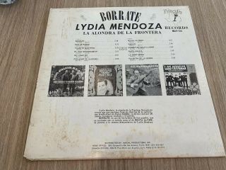 BORRATE LYDIA MENDOZA LA ALONDRA DE LA FRONTERA MAGDA RECORDS VINYL RECORD 3