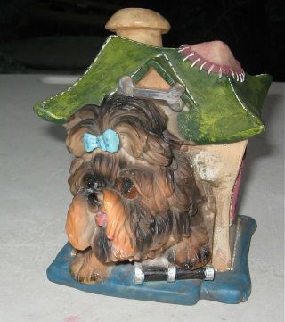 Yorkshire Terrier Vintage Bank Figurine