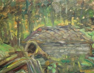 Poland Post Impressionist Oil Painting Landscape,  Signed Jan Cybis