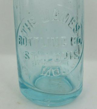 The James Bottling Co St Louis Mo Missouri Aqau Blue Color 7 1/4 Soda Water Beer