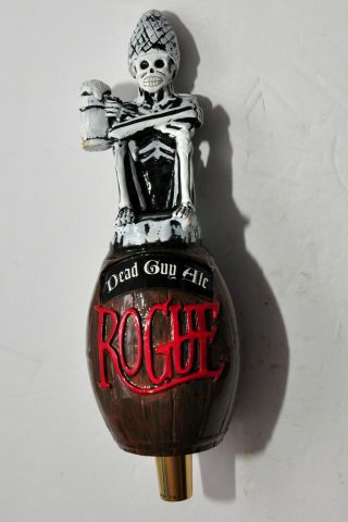 Rogue Brewery " Dead Guy Ale " Tap Handle From Newport Oregon