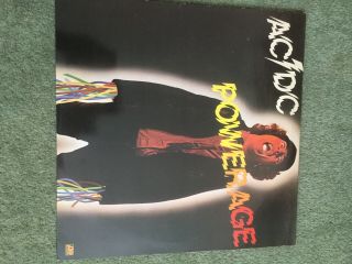 Ac/dc - Powerage 12 " Vinyl Lp V Good,  Cond 1978 Atlantic Records