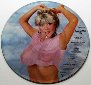 Samantha Fox 12 " Picture Disc Aim To Win Rocking With My Radio,  3 1986 5 Track