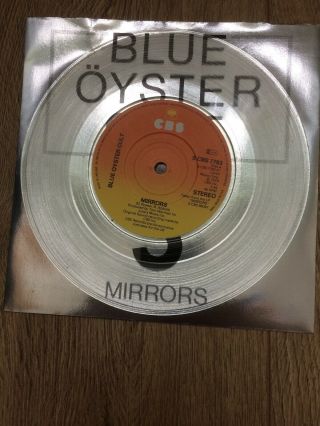 Blue Oyster Cult - Mirrors - 1979 Uk 2 - Track 7 " Vinyl Single - Clear Vinyl
