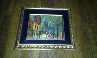 Fine Vintage French Post Impressionist Oil Painting Paris Biere D 