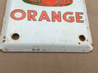 Vintage Call for a Botl ' o Orange Soda Painted Advertising Door Push Plate Sign 2