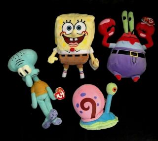 Spongebob 4 - Character Beanie Baby Starter Set