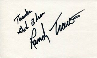 Randy Travis Country Music Singer Legend Star Signed Autograph