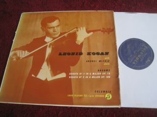 Uk Columbia 33cx 1381 Brahms Violin Sonatas Leonid Kogan