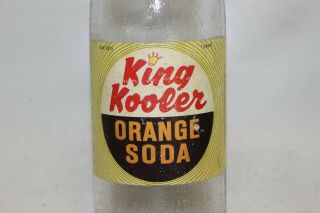 King Kooler Orange Soda Paper Label Soda Bottle Piggly Wiggly Grocery 1965