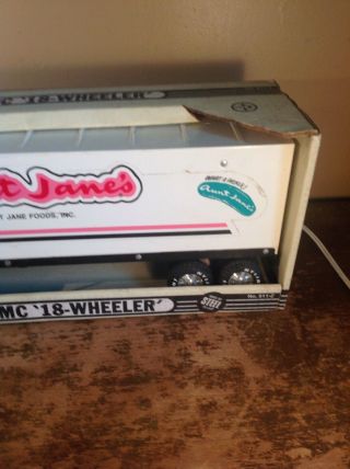 Vintage Nylint Gmc 18 Wheeler Aunt Janes Pickle 5