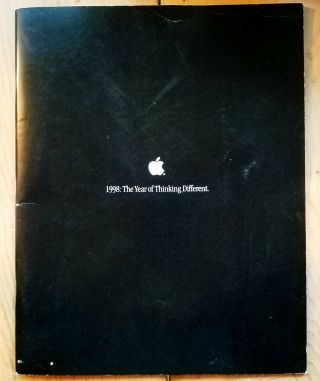 1998: The Year of Thinking Different Rare Steve Jobs Apple Poster Book to Staff 2