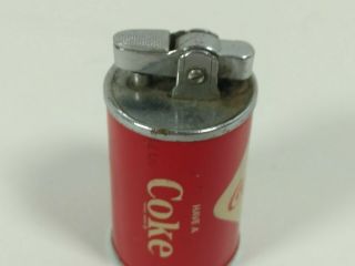 Vintage 1960 ' s Diamond Enjoy Coca - Cola Can Lighter Made In Japan 5