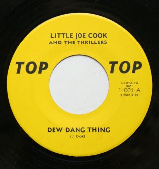 Little Joe Cook & The Thrillers Private Label 45rpm Mod Dancer " Dew Dang Thing "