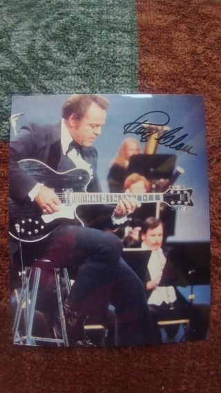 Roy Clark Hand Signed 8 X 10 Color Photo Autograph Rare Not Personalized