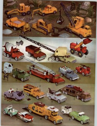 1964 Paper Ad 4 Pg Toy Trucks Tonka Structo Buddy L Nylint Tru Scale Dump Tow