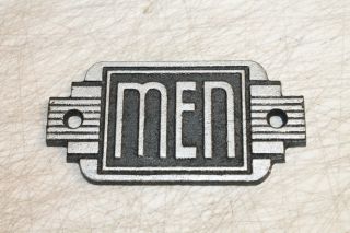 Vintage Style Men Restroom Signs Cast Iron Gas Station Garage Man Cave