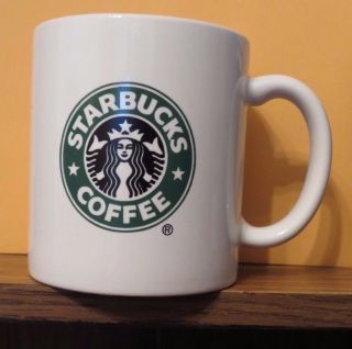 Starbucks White Siren Black/green Split Tail Mermaid Logo Mug Catalina