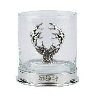 Very Pewterware Pheasant,  Rugby,  Golf Or Stag 12oz Whisky Glasses