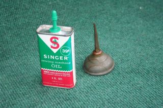 Singer Oil Can Un - Opened Antique Sewing Machine Vintage
