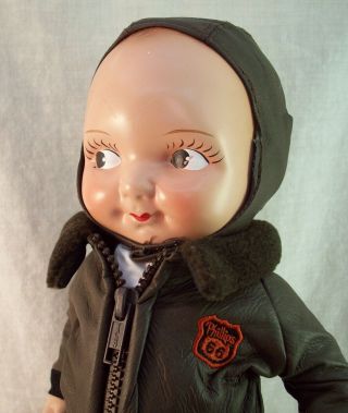 Lil Phil Phillips 66 Aviator Doll 1990 ' s Ames Doll Co.  EX 5